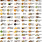 3D Transparent Embose Kitchen 100 Sticker ( English )