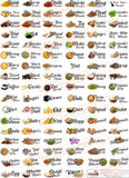 3D Transparent Embose Kitchen 100 Sticker ( English )