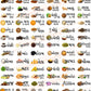 3D Transparent Embose Kitchen 100 Sticker ( Gujarati )