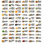 3D Transparent Embose Kitchen 100 Sticker ( Hindi )