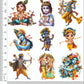 Krishna Symbol ( Set of 9 pec )