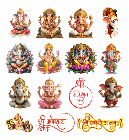 Ganesha Symbol ( Set of 15 Pec )