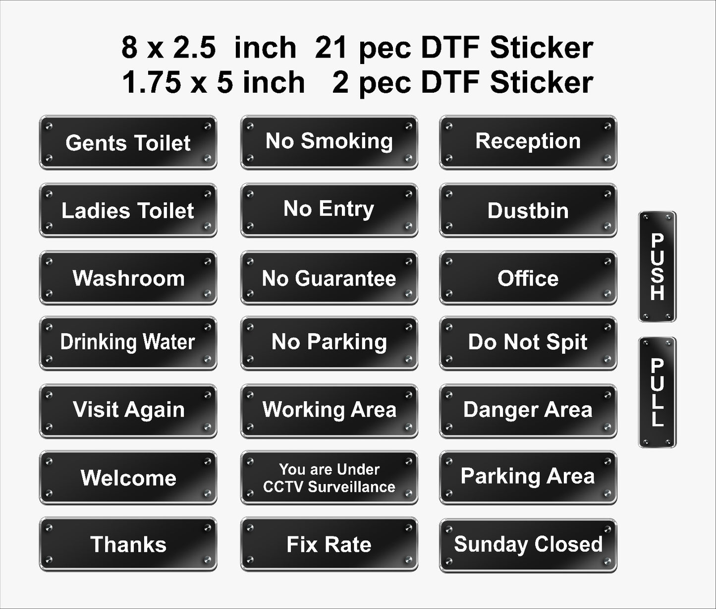 Shop Signages Black