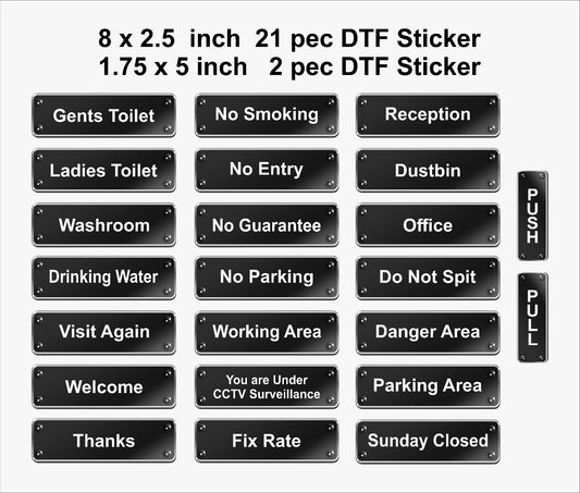 Shop Signages Black